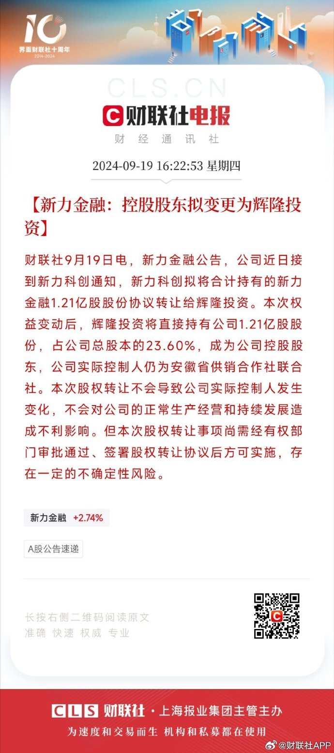 新力金融资讯速递