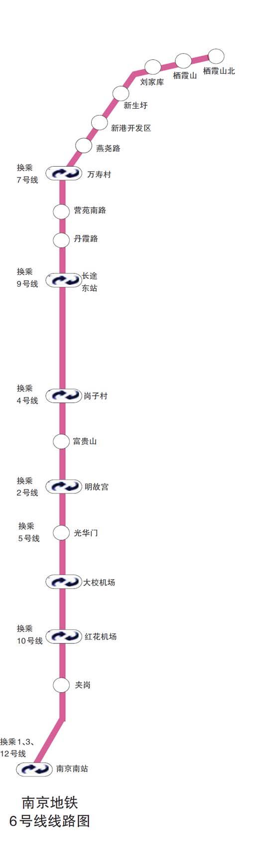 南京地铁最新版线路图